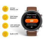 Amazfit GTR Aluminium Alloy (47mm) Smart Watch with 1.39(33.9cm) AMOLED Display 5ATM Waterproof (Black)