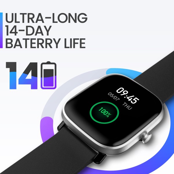 Amazfit GTS2 Mini Smart Watch AMOLED Display, Alexa Built-in, SpO2, 14 Days' Battery Life, 68 Sports Modes, (Meteor Black)