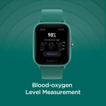 Amazfit bip u pro nyse listed smart watch with spo2, built-in gps, built-in alexa, green