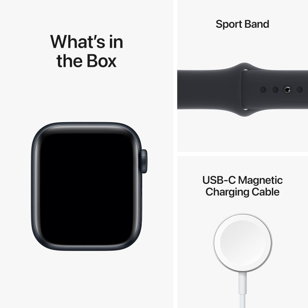 Apple Watch SE (2nd Gen) [GPS 40 mm] Smart Watch w/Midnight Aluminium Case & Midnight Sport Band. Fitness & Sleep Tracker, Crash Detection, Heart Rate Monitor, Retina Display, Water Resistant
