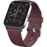 Ambrane Wise Eon Pro1.85 lucid display with BT calling Smartwatch (Black Strap, Regular)