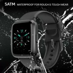 Ambrane Pulse Smartwatch (Black Strap, Regular)