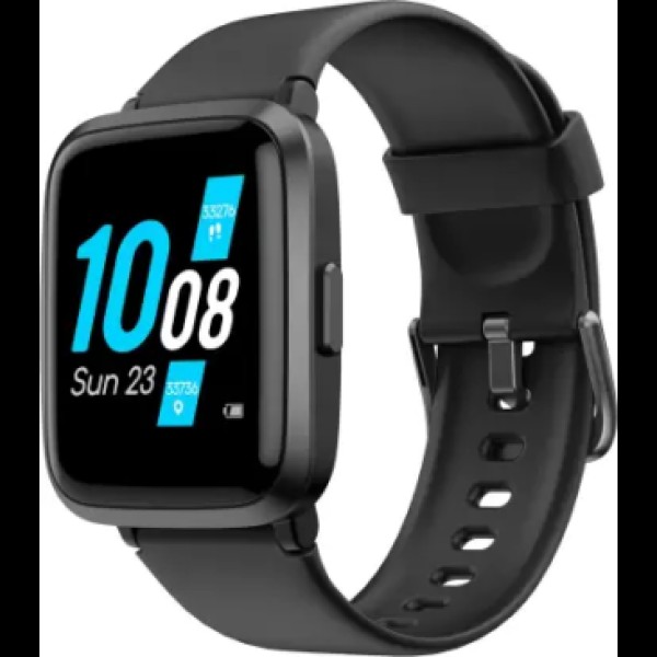 Ambrane Pulse Smartwatch (Black Strap, Regular)