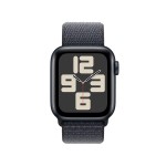 Apple Watch SE (2nd Gen, 2023) [GPS 40mm] Smartwatch with Midnight Aluminum Case with Ink Sport Loop. Fitness & Sleep Tracker, Crash Detection, Heart Rate Monitor, Retina Display