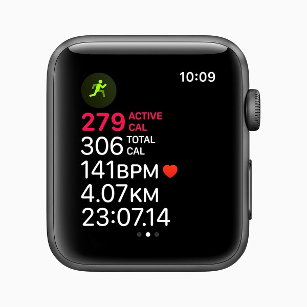Apple Watch Series 3 (GPS, 42mm) - Space Grey Aluminium Case with Black Sport Band