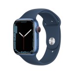 Apple Watch Series 7 (GPS + Cellular, 45mm) - Blue Aluminium Case with Abyss Blue Sport Band - Regular