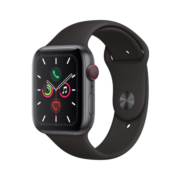 Apple Watch Series 5 (GPS + Cellular, 44mm) - Space Gray Aluminium Case with Black Sport Band