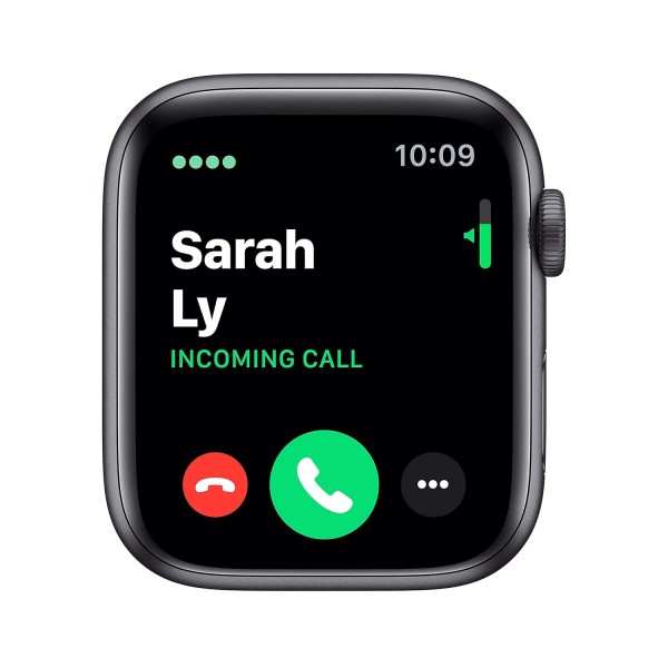 Apple Watch Series 5 (GPS + Cellular, 44mm) - Space Gray Aluminium Case with Black Sport Band