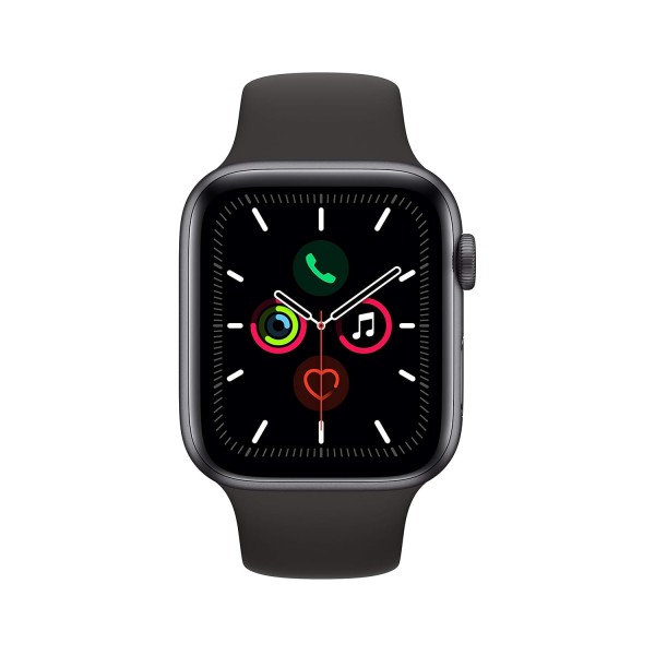 Apple Watch Series 5 (GPS + Cellular, 44mm) - Space Gray Aluminium Case with Black Sport Band