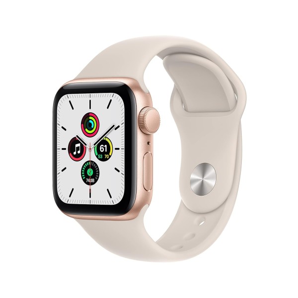 Apple Watch SE (GPS, 40mm) - Gold Aluminium Case with Starlight Sport Band - Regular