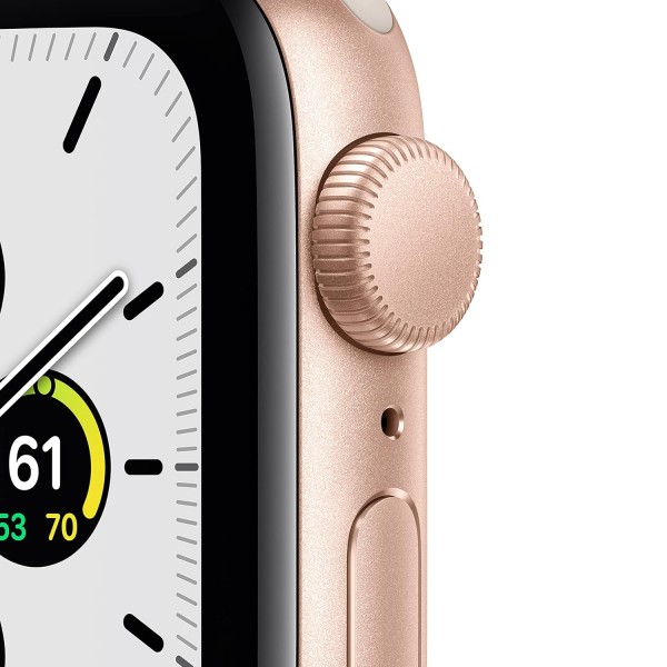 Apple Watch SE (GPS, 40mm) - Gold Aluminium Case with Starlight Sport Band - Regular