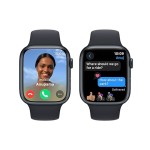 Apple Watch Series 9 [GPS 45mm] Smartwatch with Midnight Aluminum Case with Midnight Sport Band M/L. Fitness Tracker, Blood Oxygen & ECG Apps, Always-On Retina Display, Water Resistant