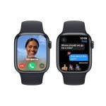 Apple Watch Series 9 [GPS 41mm] Smartwatch with Midnight Aluminum Case with Midnight Sport Band M/L. Fitness Tracker, Blood Oxygen & ECG Apps, Always-On Retina Display, Water Resistant