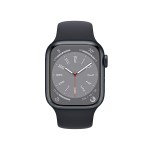 Apple Watch Series 8 [GPS 41 mm] Smart Watch w/Midnight Aluminium Case with Midnight Sport Band. Fitness Tracker, Blood Oxygen & ECG Apps, Always-On Retina Display, Water Resistant