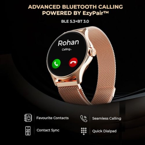 beatXP Sigma 1.38 inch HD Display Bluetooth Calling Smart Watch (Silver)