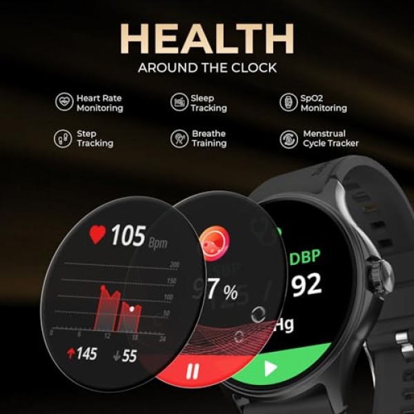 beatXP Sigma 1.38 inch HD Display Bluetooth Calling Smart Watch (Silver)