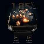 beatXP Marv Ace 1.85” HD Display Bluetooth Calling Smart Watch, Rotary Crown, 240 * 284px, 500 Nits, 60Hz Refresh Rate, 100+ Sports Modes (Black)