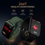 beatXP Marv Ace 1.85” HD Display Bluetooth Calling Smart Watch, Rotary Crown, 240 * 284px, 500 Nits, 60Hz Refresh Rate, 100+ Sports Modes (Black)