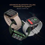beatXP Marv Ace 1.85” HD Display Bluetooth Calling Smart Watch, Rotary Crown, 240 * 284px, 500 Nits, 60Hz Refresh Rate, 100+ Sports Modes (Black)