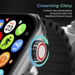 beatxp Marv Ultra 2.01 HD Bluetooth Calling Smart Watch, Metal Body, Rotary Crown, 500 Nits, Health Tracking, Wireless Charging(Electric Black)