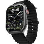 beatxp Marv Ultra 2.01 HD Bluetooth Calling Smart Watch, Metal Body, Rotary Crown, 500 Nits, Health Tracking, Wireless Charging(Electric Black)