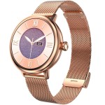 beatXP Eva 1.2 Super AMOLED Display, Bluetooth Calling Smart Watch for Women, Metal Body, 360 * 360px, Menstrual Tracker, 100+ Sports Modes, 24/7 Health Tracking, Rotary Crown, IP68 (Gold) (Unbox)