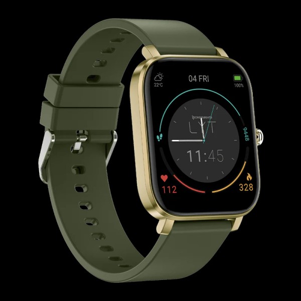 CrossBeats Ignite LYT MAX 1.9 Display In- Built Games Smartwatch Green
