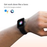 CrossBeats IGNITE-SPECTRA Super Retina 1.78 AMOLED Display Metal Body with BT Calling Smartwatch Black