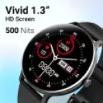 CrossBeats Orbit STYL 1.39 HD Display ,Built-in Games, 100+ watch faces, 15 days battery Smartwatch (Black Strap, Free Size)