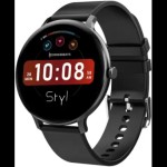 CrossBeats Orbit STYL 1.39 HD Display ,Built-in Games, 100+ watch faces, 15 days battery Smartwatch (Black Strap, Free Size)