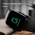 Boult Cosmic 1.69 inch Display, Complete Health Monitoring, Multiple Watch Faces, IP67 Smartwatch (Black Strap, Free Size)