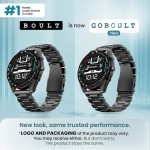Boult GOBOULT (Formerly Mirage Smart Watch 1.39''HD Screen, Bluetooth Calling, IP67, Zinc Alloy Frame, 500 Nits Brightness, AI Voice Assistant, SpO2 Monitoring, 120+ Sports Mode (Coal Black)