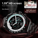 Boult GOBOULT (Formerly Mirage Smart Watch 1.39''HD Screen, Bluetooth Calling, IP67, Zinc Alloy Frame, 500 Nits Brightness, AI Voice Assistant, SpO2 Monitoring, 120+ Sports Mode (Coal Black)