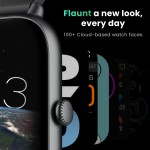 Boult Ridge BT Calling 1.8 HD Display Zinc Alloy Frame 140 Watch Faces Smartwatch Black Strap Free Size