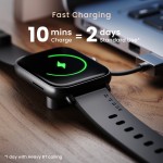 Boult Ridge BT Calling 1.8 HD Display Zinc Alloy Frame 140 Watch Faces Smartwatch Black Strap Free Size