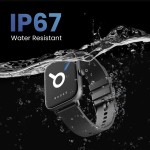 Boult Ridge BT Calling 1.8 HD Display Zinc Alloy Frame 140 Watch Faces Smartwatch Black Strap Free Size