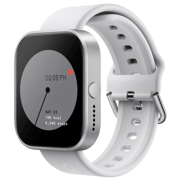 CMF by Nothing Watch Pro, 1.96 AMOLED display, BT calling with AI noise reduction, GPS Smartwatch (Dark Grey Strap, Free Size)
