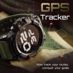 Boult Thrux Smartwatch 1.39'' HD Display, BT Calling 5.2, 350 Nits Brightness, IP67, 290+ Watchfaces, 120+ Sports Modes,GPS Tracking, AI Voice Assistant, SpO2 Monitoring (Green)