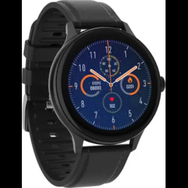 CrossBeats ORBIT PRIZM Super Retina 1.3 AMOLED Display, Hindi Language, 200+ Watch Faces Smartwatch Black