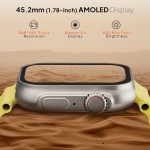 Fire-Boltt Supernova- 45.2mm AMOLED Display, 500 NITS Brightness, 368 * 448 px Resolution, Bluetooth Calling, 123 Sports Modes, Voice Assistant, Inbuilt Games