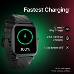 Fastrack Revoltt FS1|1.83 Display|BT Calling|Fastcharge|110+ Sports Mode|200+ WatchFaces Smartwatch (Teal Strap, Free Size)