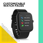 FLiX (Beetel S1 Bluetooth Smart Watch, IPX 68 Rated Water and Dust Resistant (Black)
