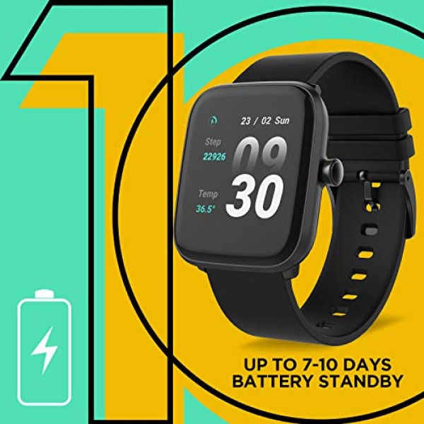 FLiX (Beetel S1 Bluetooth Smart Watch, IPX 68 Rated Water and Dust Resistant (Black)
