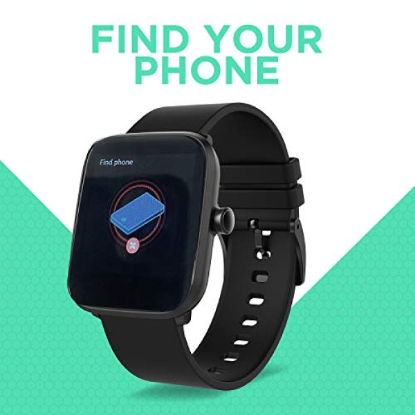 FLiX (Beetel S1 Bluetooth Smart Watch, IPX 68 Rated Water and Dust Resistant (Black)