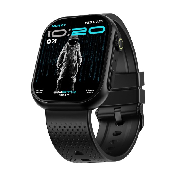GOBOULT Newly Launched Drift Max Smartwatch 2.01''HD Screen,BT Calling 5.2, 350Nits Brightness,IP67, 150+Watchfaces, 120+Sports Modes,AI Voice Assistant, SpO2 Monitoring(Pure Black)