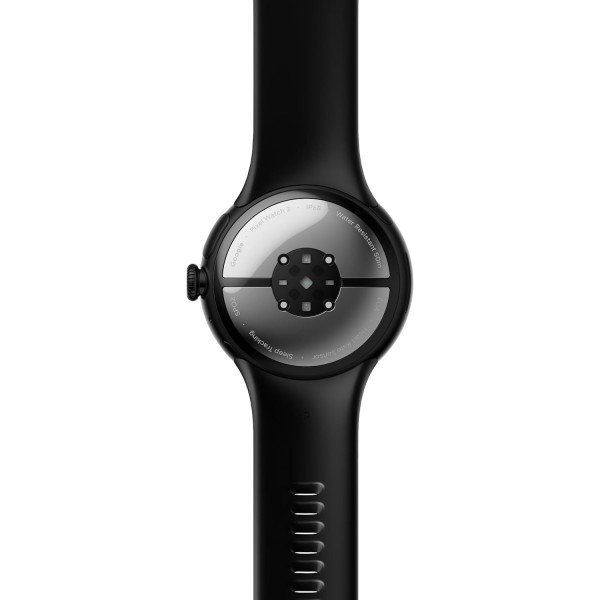 Google Pixel Watch 2 with The Best of Fitbit Heart Rate Tracking, Stress Management, Safety Features - Android Smartwatch - Obsidian Black Active Band - Wi-Fi