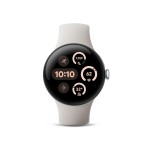 Google Pixel Watch 3 (41mm) 2024 Model - Android Smartwatch, Heart Rate Tracking, Fitbit Advanced Running, Fitness Insights, 24-Hour Battery - Polished Silver Aluminum Case - Porcelain Band - Wi-Fi