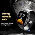 HAMMER Pulse X 1.83" Display Smart Watch with Bluetooth Calling, Voice Assistant & 60+ Sports Modes, SpO2, Heart Rate Tracking (Black)