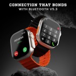 HAMMER Ultra Classic 2.01" Always on Display, Bluetooth Calling Smart Watch, Wireless Charging, 1 Extra Starp, Raise to Wake, in-Built Games, Brightness Adjustment, BP, SpO2, HR Monitoring