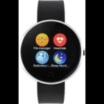 Metronaut X9 Round Dial Smartwatch with Heart Rate Sensor and Pedometer (Black)
